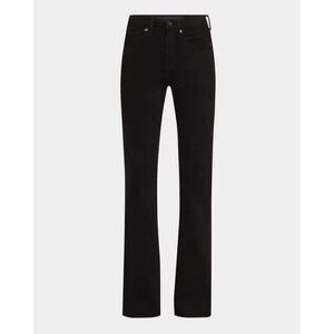 PAIGE Lou Lou Petite Black Flare Jeans Women's Size 32 Made in USA